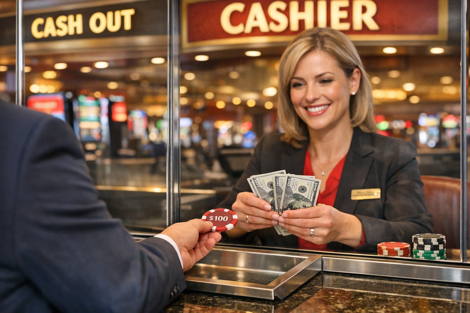 Naudas izņemšana no kazino