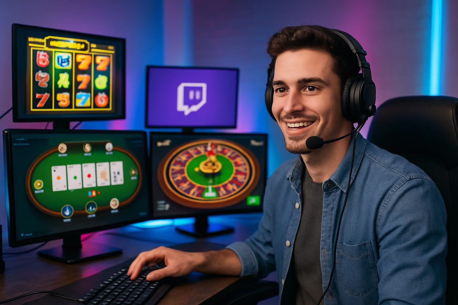 Kas vajadzīgs, lai sāktu straumēt kazino spēles Twitch vai Kick?